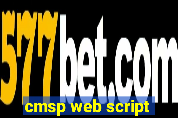 cmsp web script